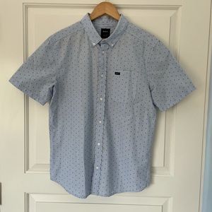 Casual blue RVCA dress shirt size medium.